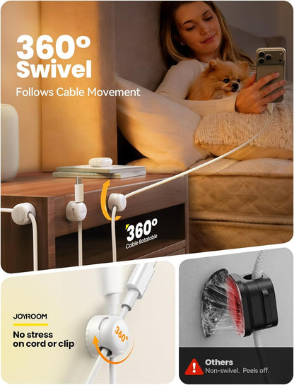 8-Pack  Magnetic Cable Clips Organizer