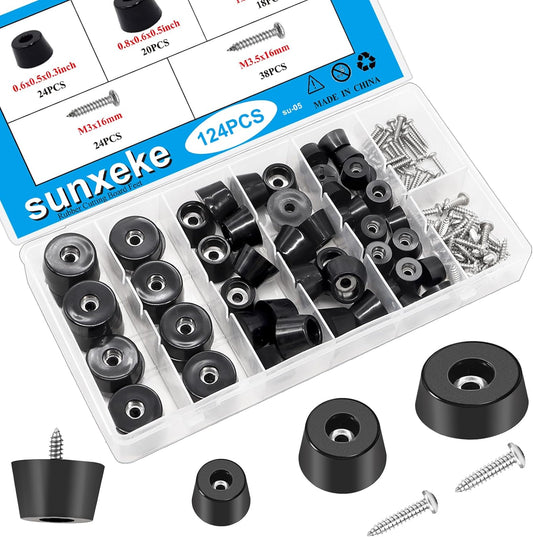 124Pcs Rubber Feet for Cutting Board