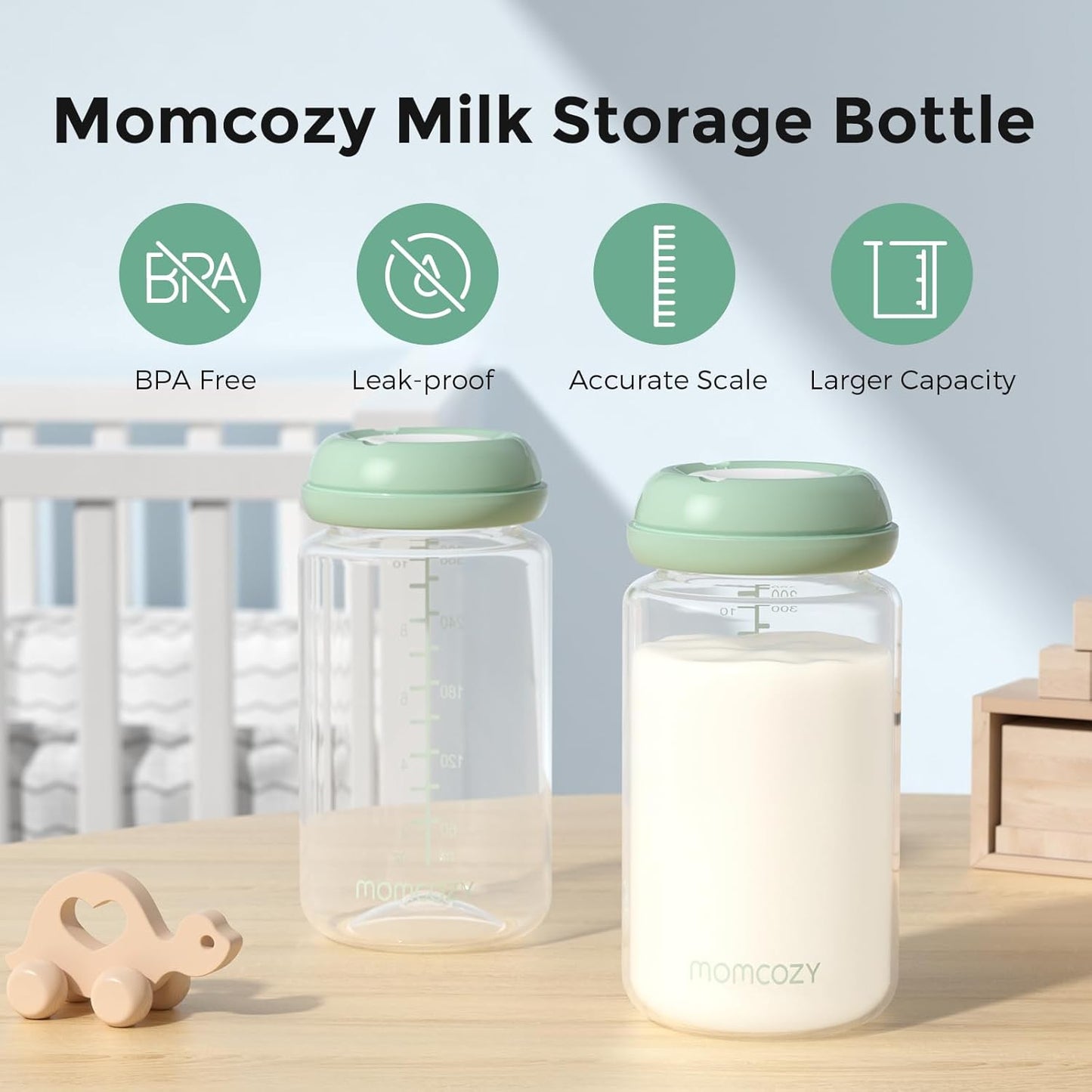 Natural Baby Bottle, Wide-Neck, BPA Free