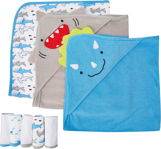 BabyGirls 8Piece Towel and Washcloth Set