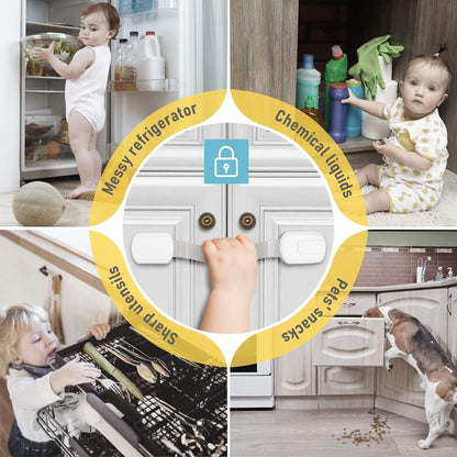 14Pack Child Proof Cabinet Lock for Baby