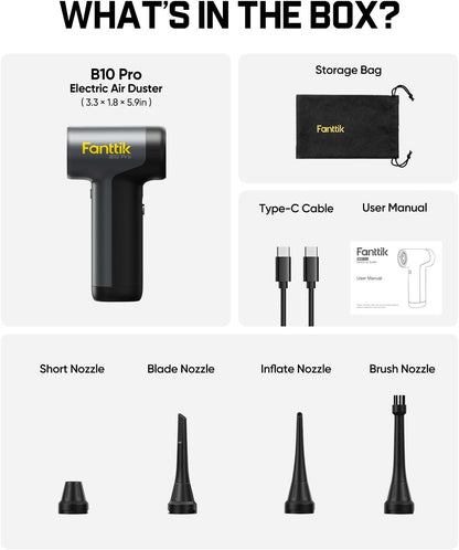 B10 Pro Electric Air Duster, 110000RPM 
