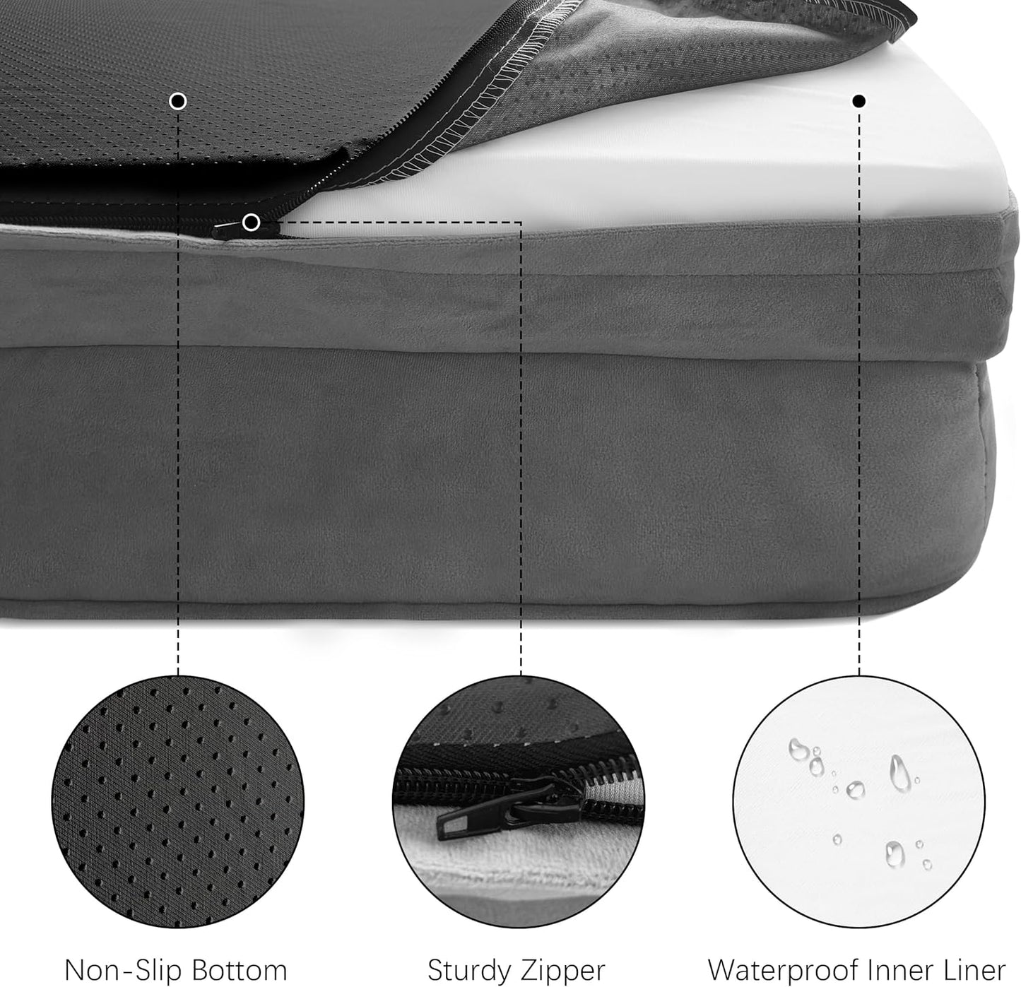 Orthopedic Dog Bed with Sides Sofa Beds