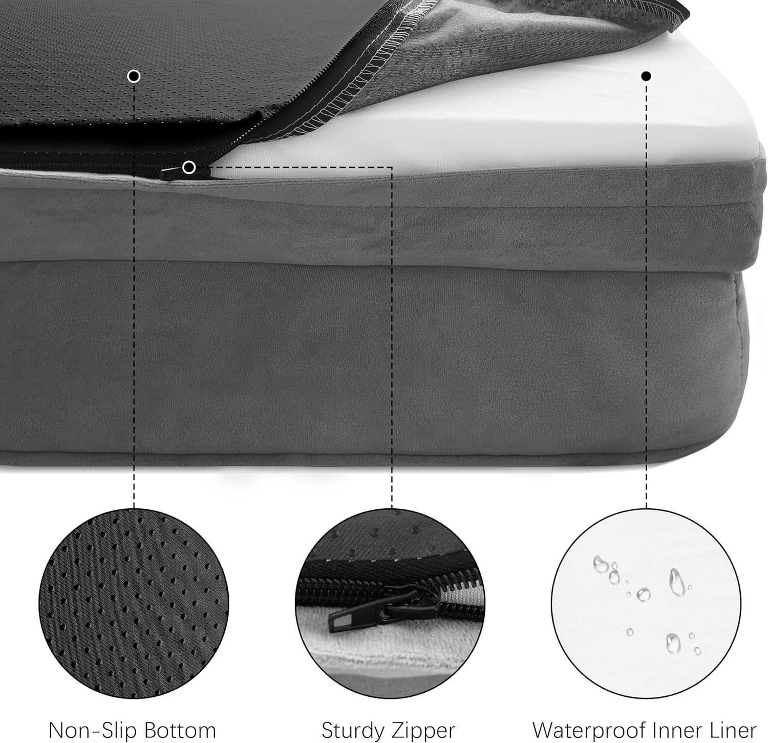 Orthopedic Dog Bed with Sides Sofa Beds