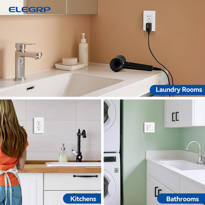 GFCI Outlet 20 Amp, Self-Test GFI 