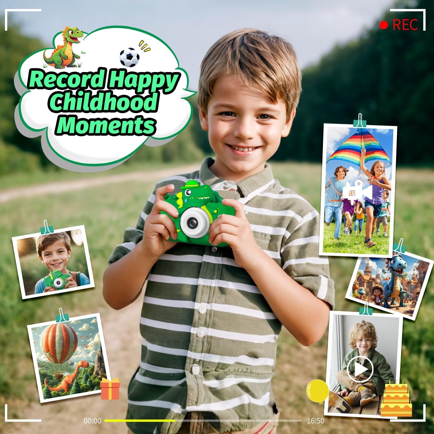 Dinosaur Kids Camera for Boys Girls