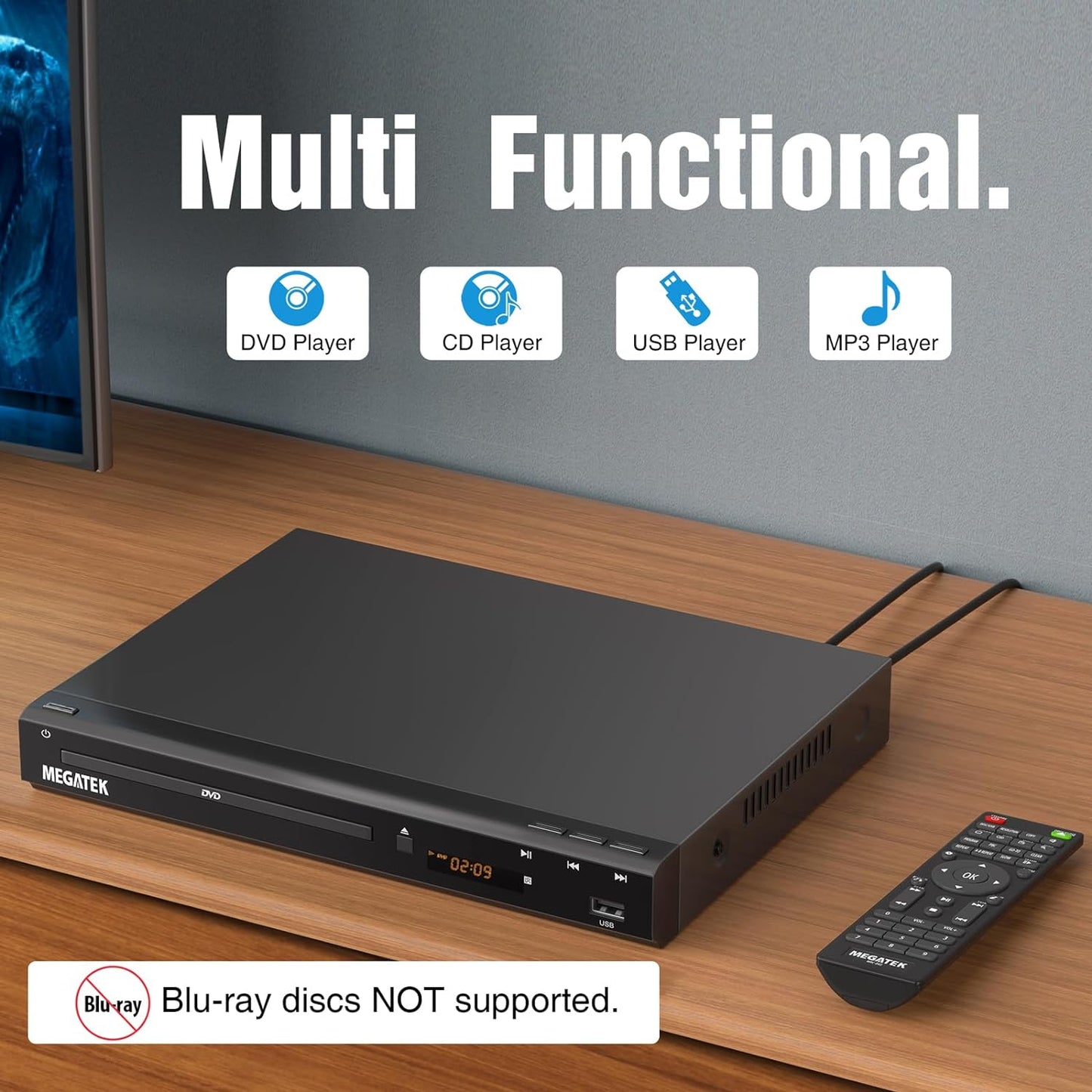 Region-Free HDMI DVD Player for TV