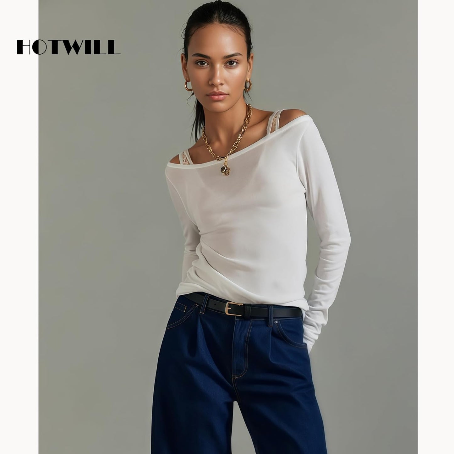 4 Pack Women Skinny Belts for Jeans