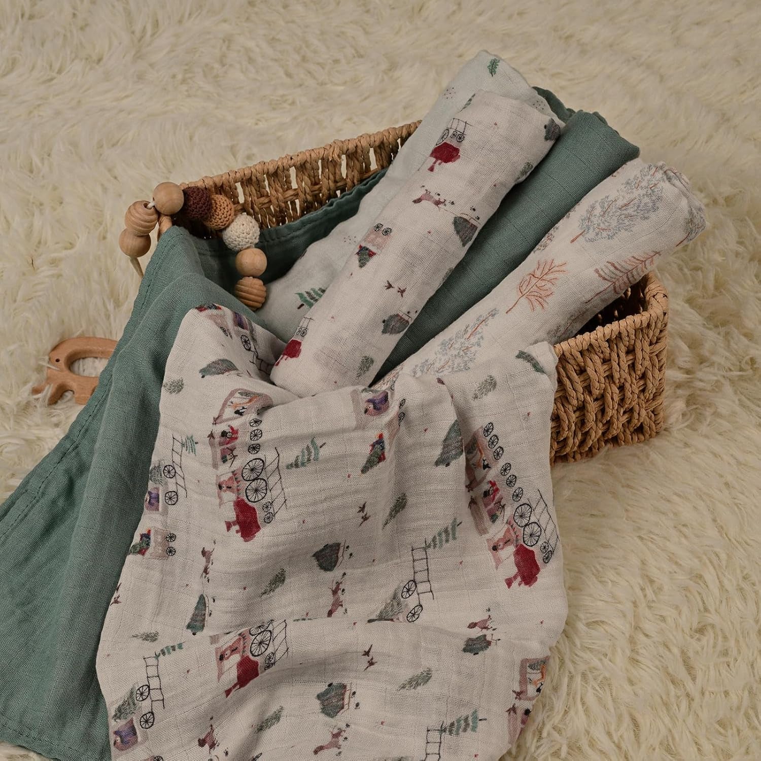 Receiving Blanket Boy Cotton Muslin 