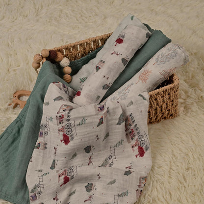 Receiving Blanket Boy Cotton Muslin 