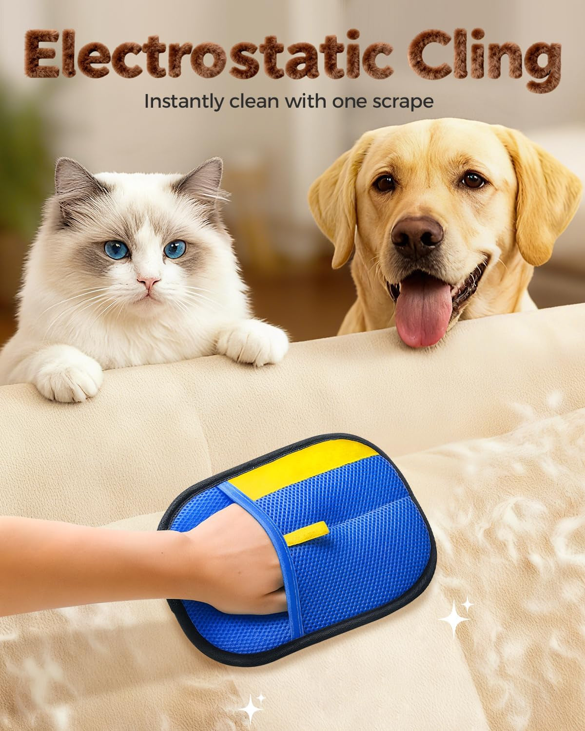 Pet Hair Removal Glove,Upgraded Thick