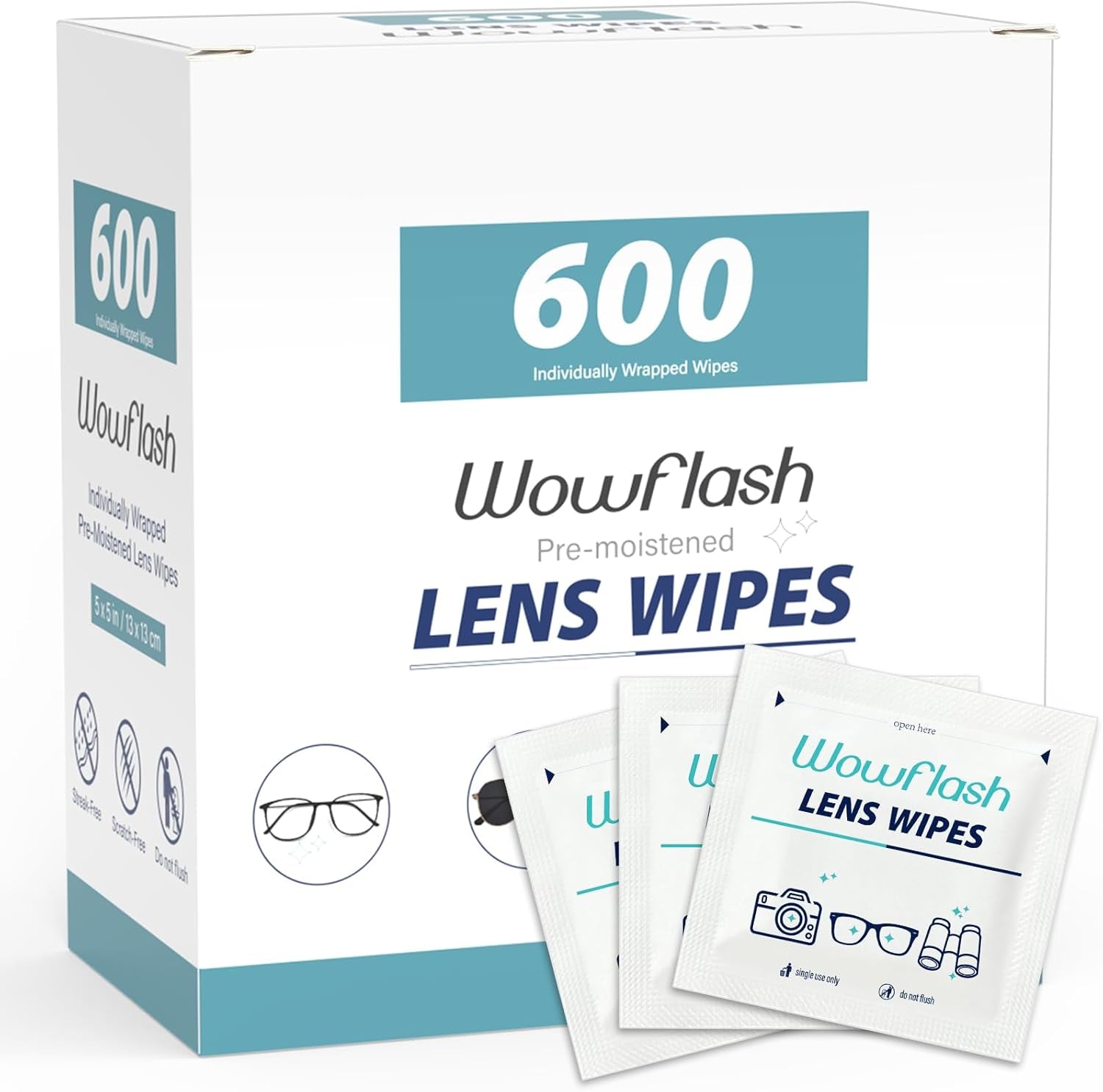 600 Count Lens Wipes for Eyeglasses