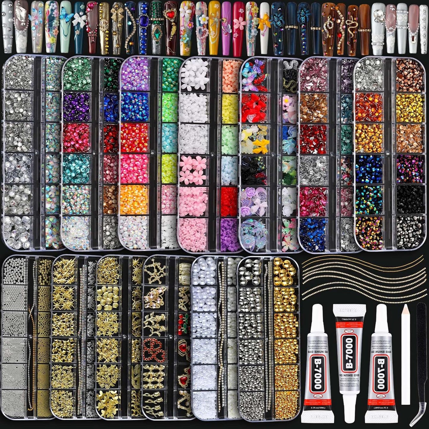 BANA Nail Charms for Rhinestones Kit 