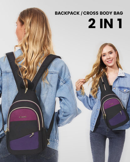Sling Bag for Women, Sling Backpack 