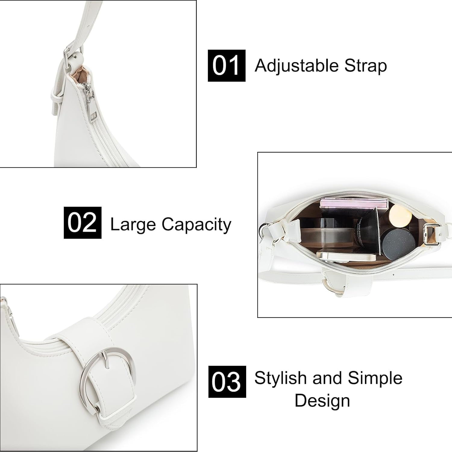 Shoulder Bag for Women Retro Vegan 