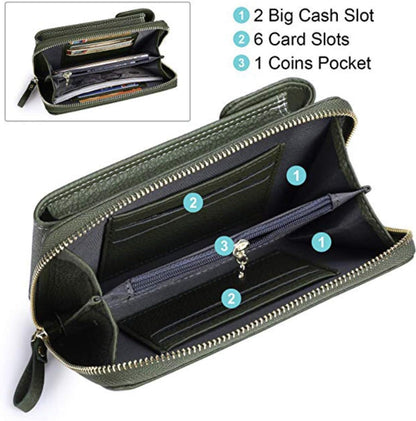 Womens Crossbody Bag Cell Phone Wallet