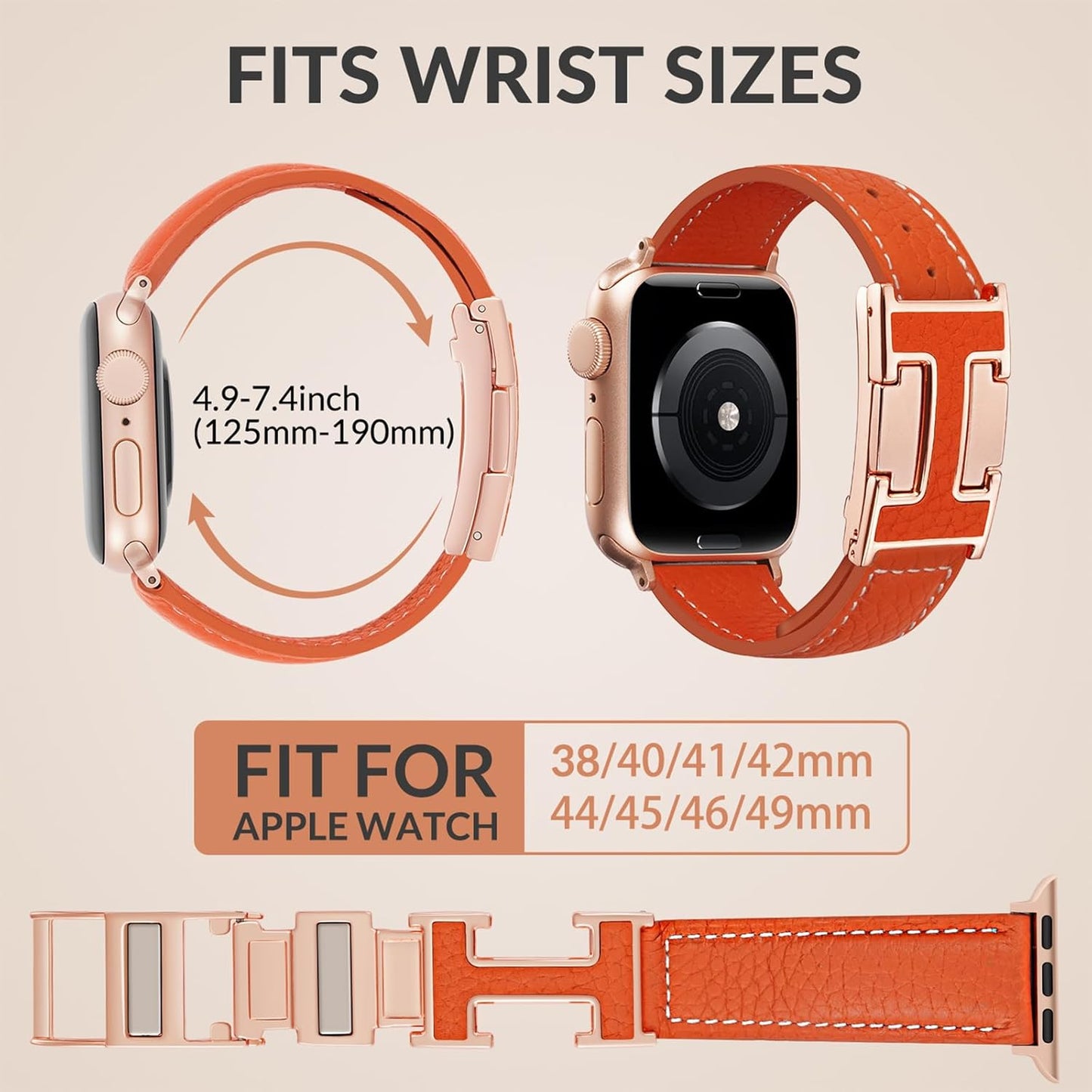 Leather Magnetic Band Compatible 
