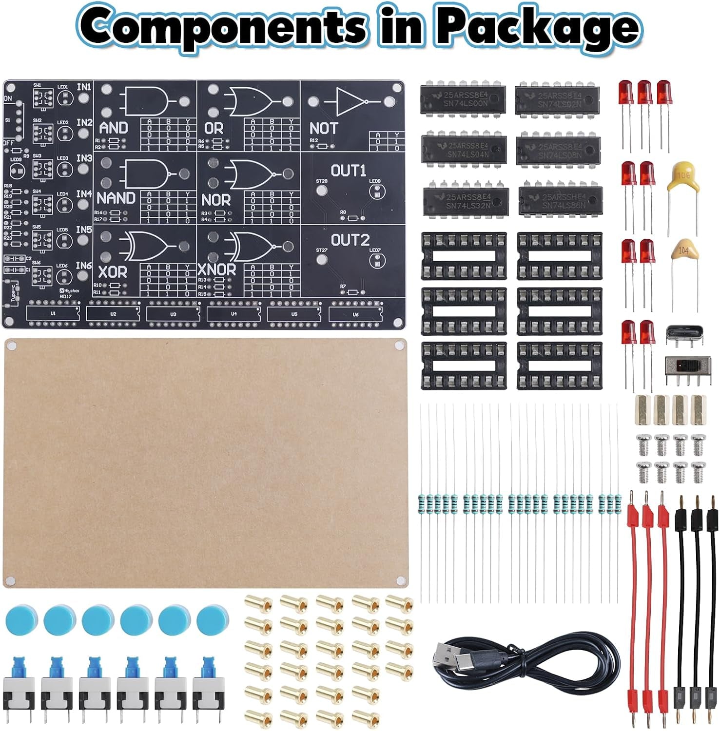 DIY Logic Gate Circuit Soldering Kit