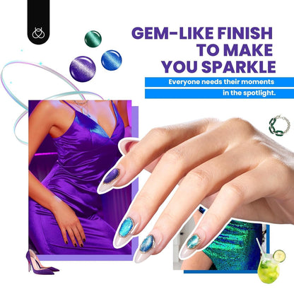 Beetles Cat Eye Gel Nail Polish Set 