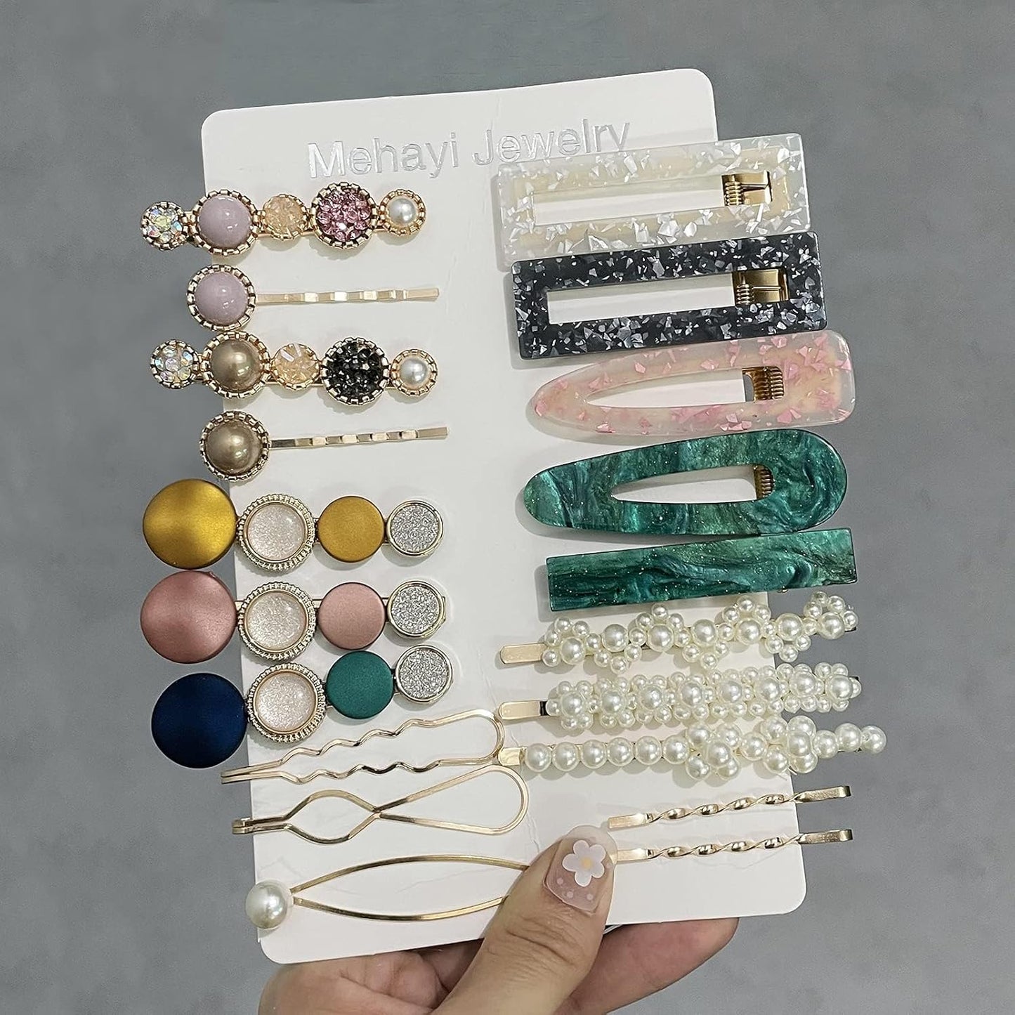 20 PCS Macaron Pearl Acrylic Resin 