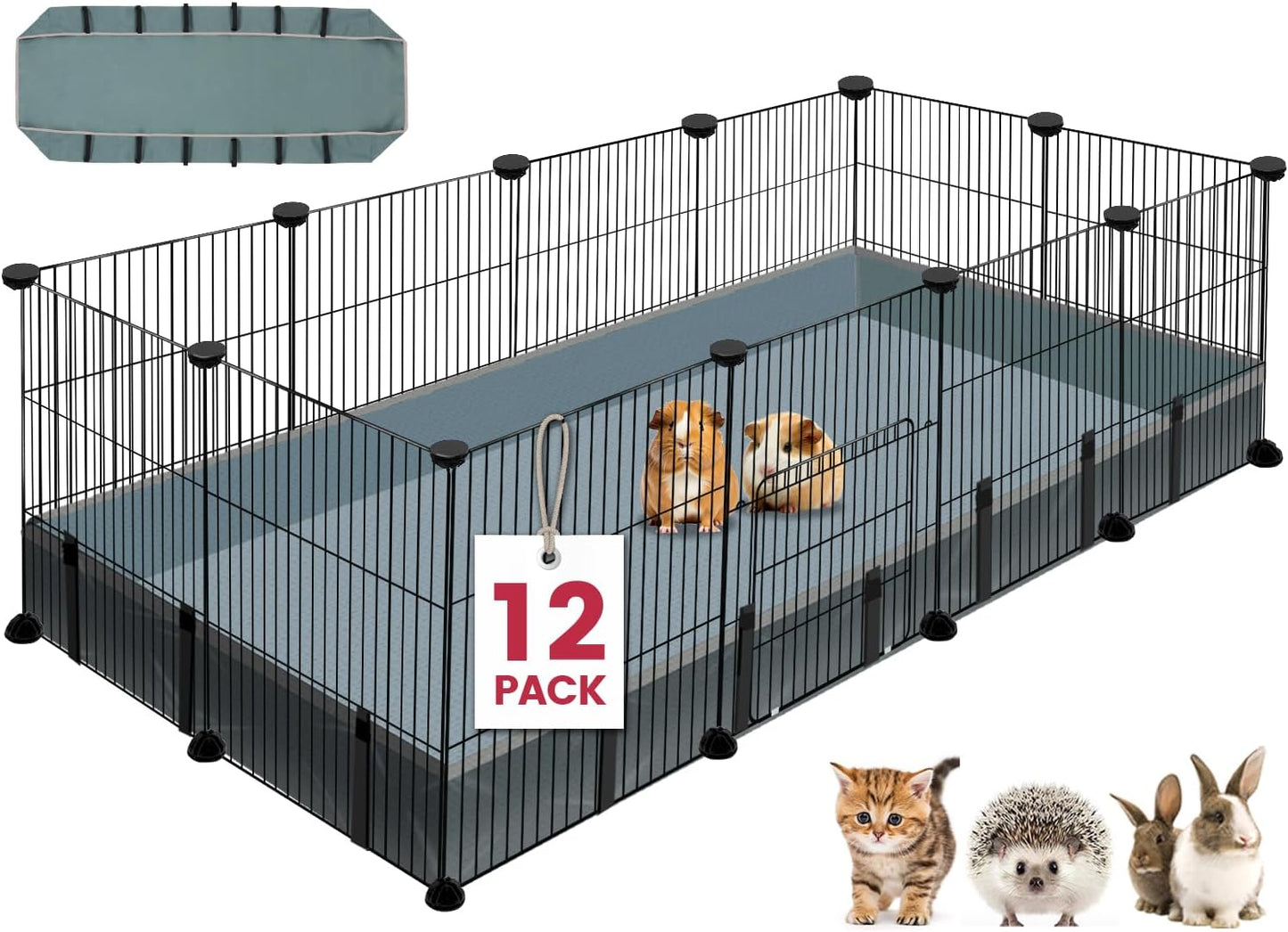 12 Panels Small Animal Playpen, 48" 