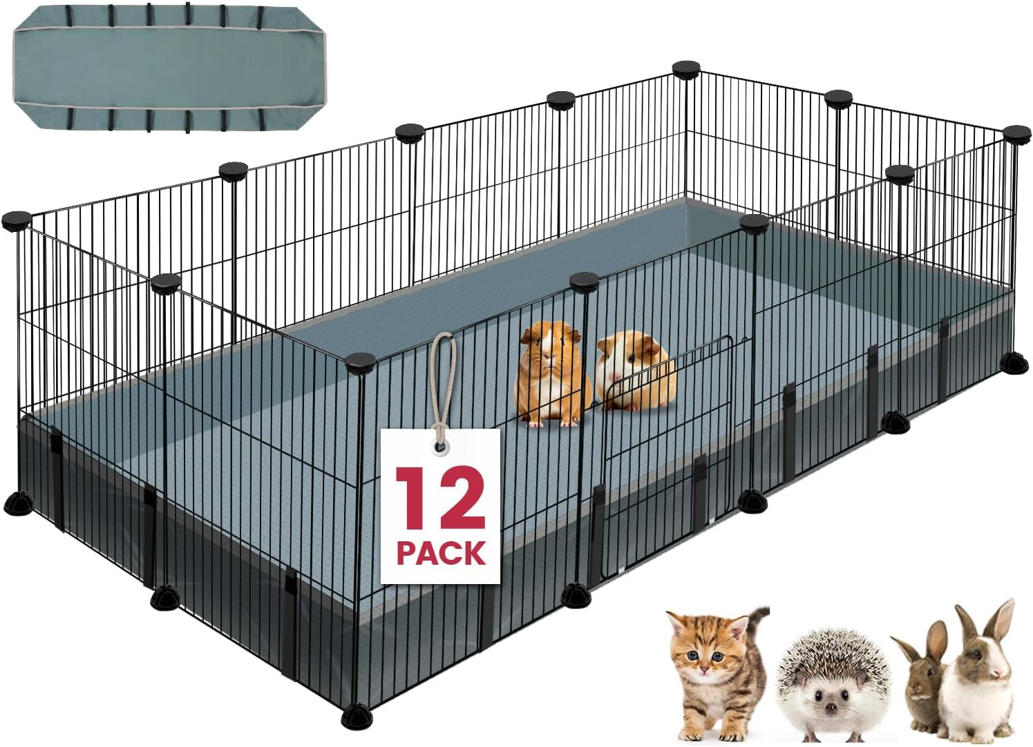 12 Panels Small Animal Playpen, 48" 