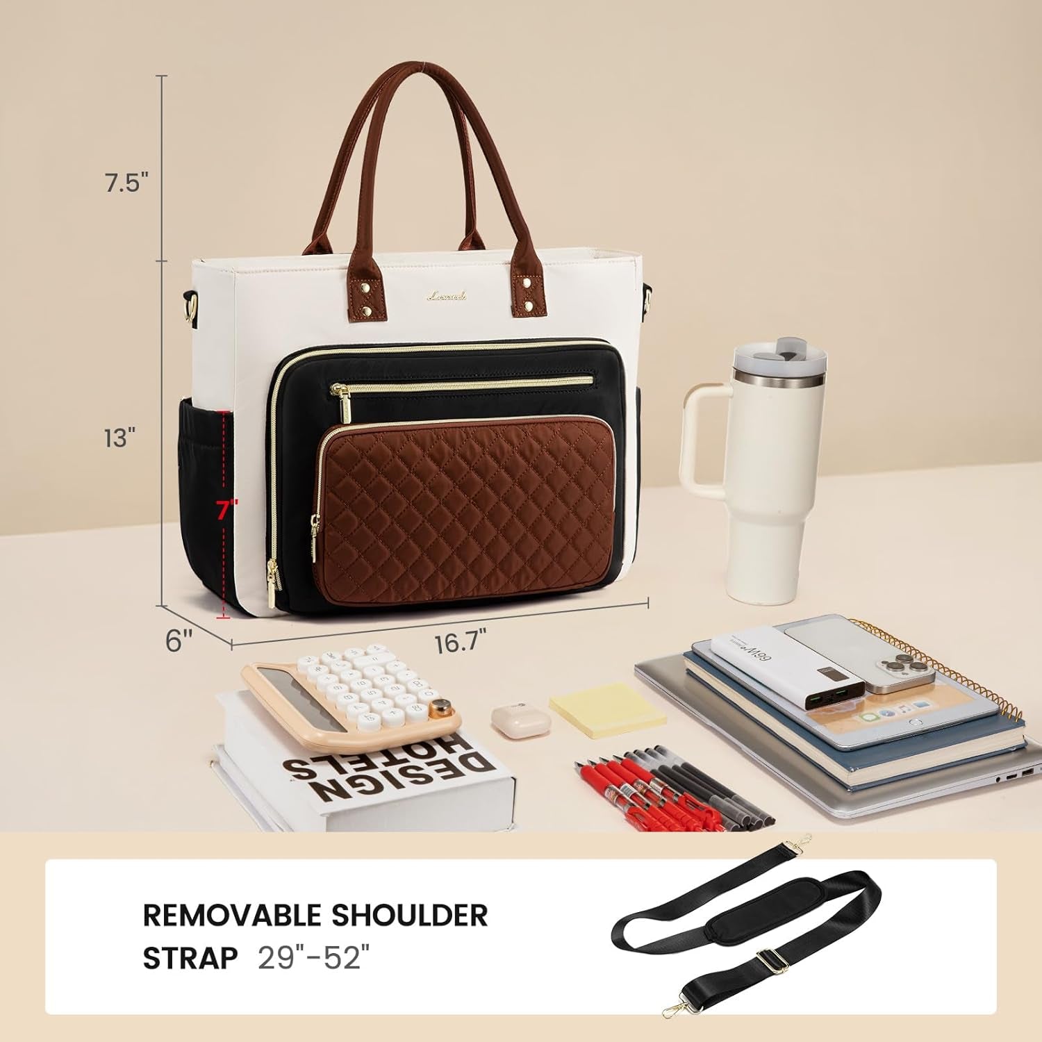 Teacher Tote Bag for Women Work, Laptop