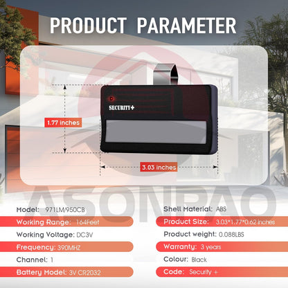 3X 971LM Liftmaster Garage Door Opener