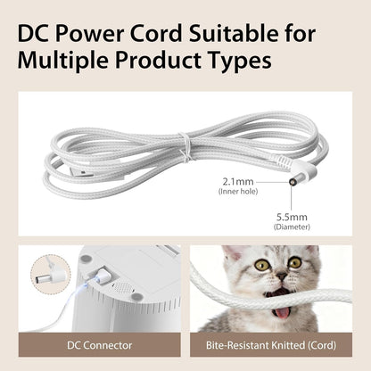Power Cord for Automatic Pet Feeder