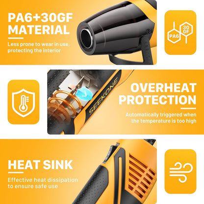Mini Heat Gun, 350W 2-Temp Settings 500℉