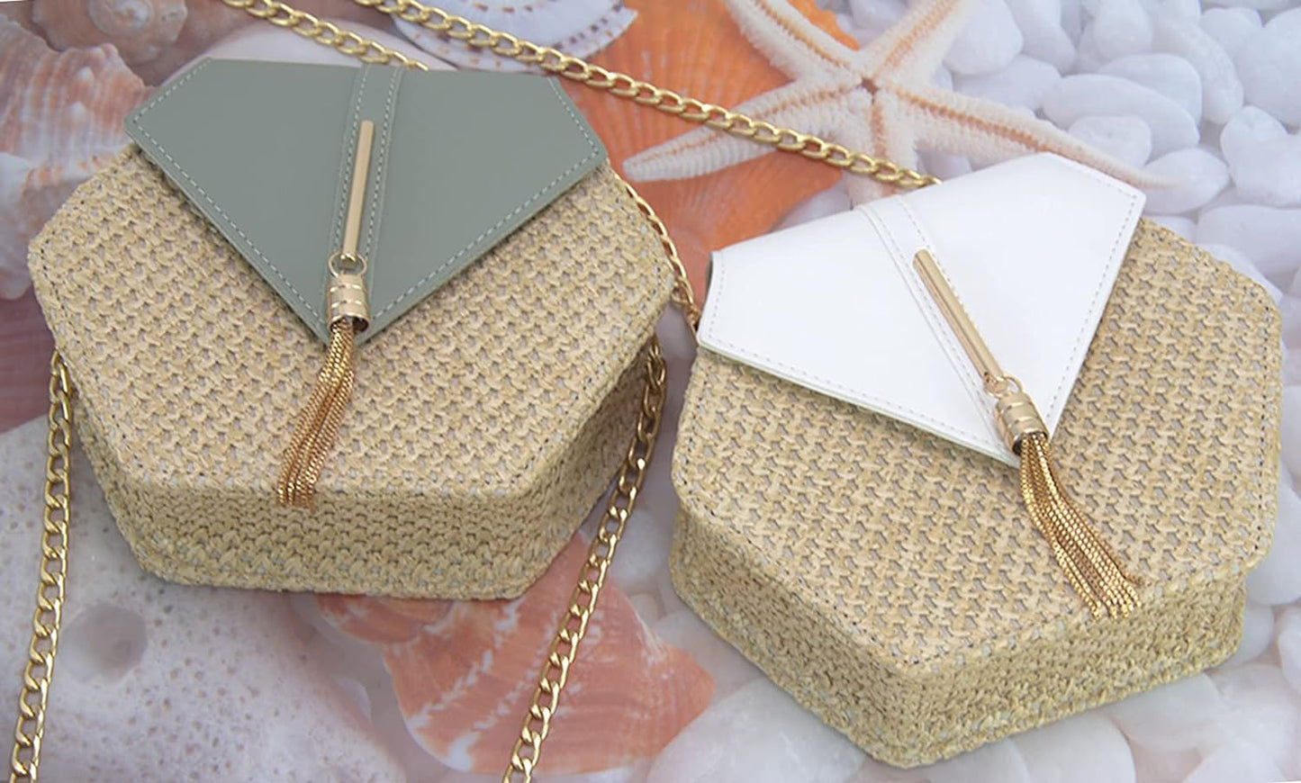Women'S Crossbody Bag Cute Straw Bag