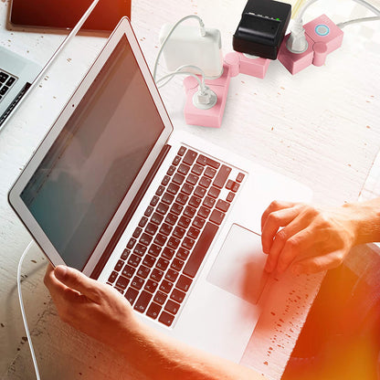 Flexible Power Strip 3 AC Outlets 2 USB