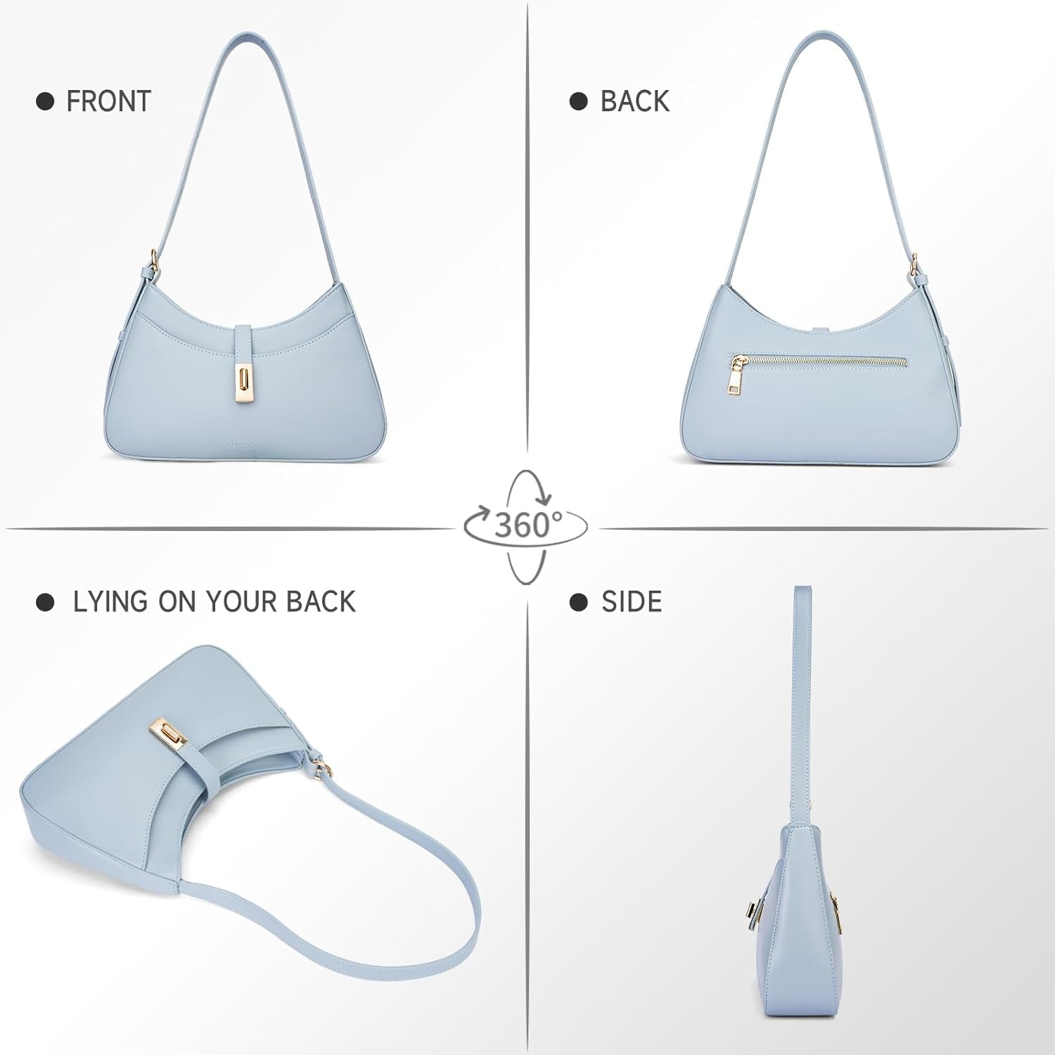 Shoulder Bag for Women Trendy, Vegan 