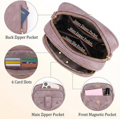 Crossbody Bags for Women Leather 
