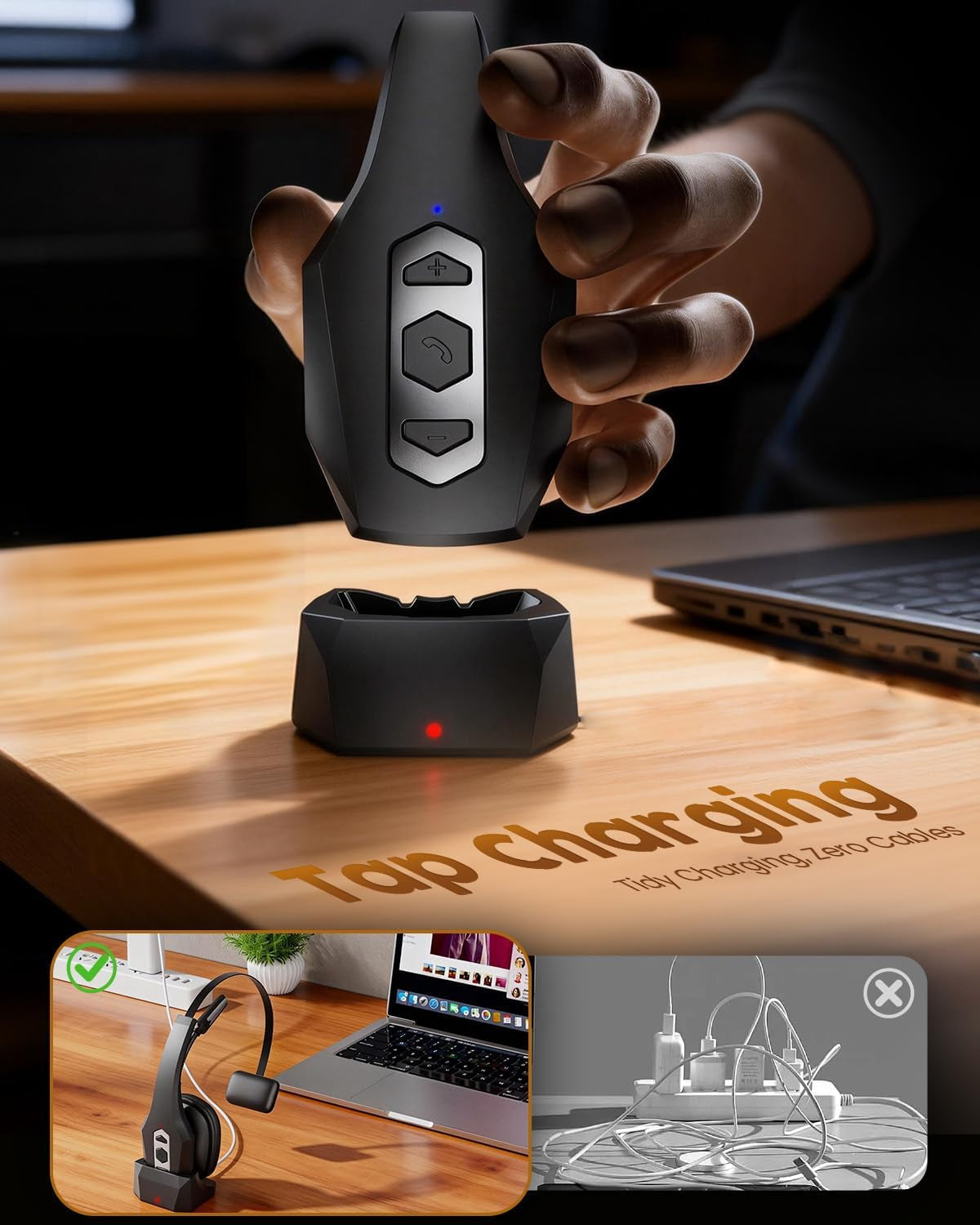 Trucker Bluetooth Headset with Charging