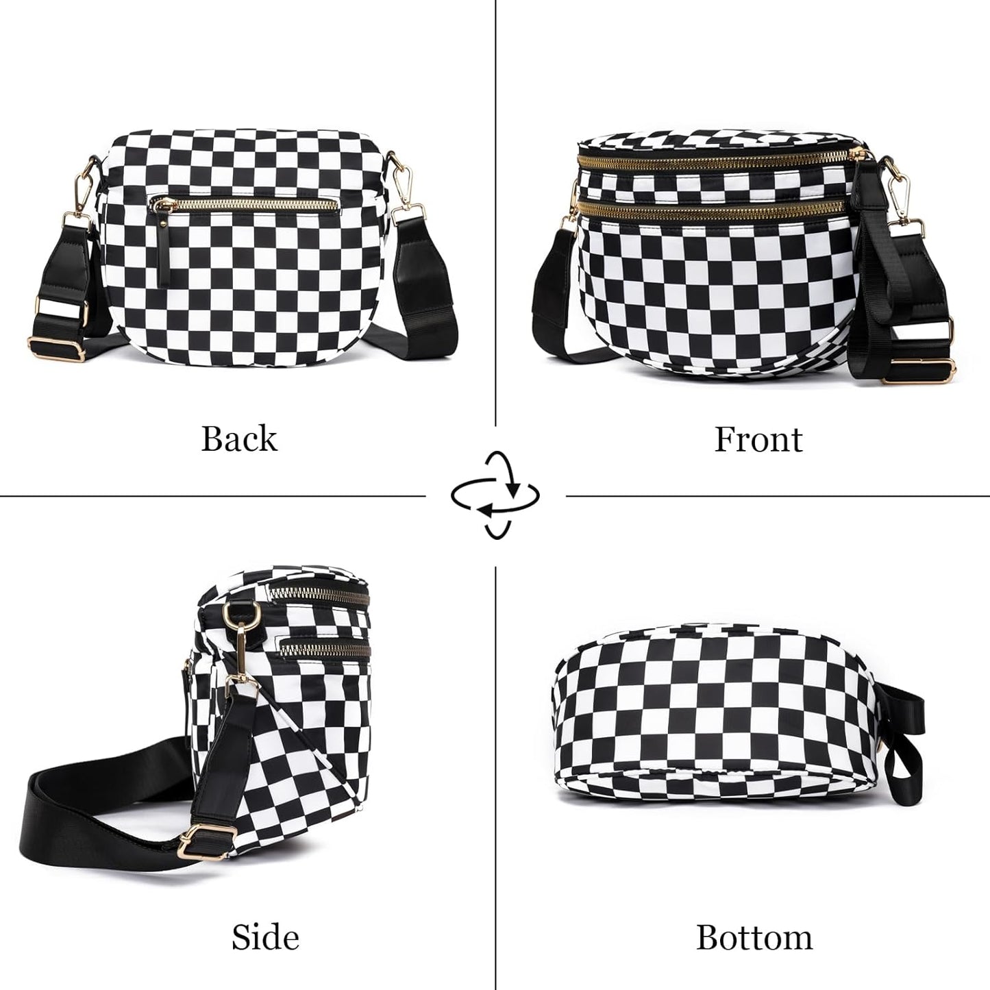 Crossbody Bags for Women Nylon Fanny