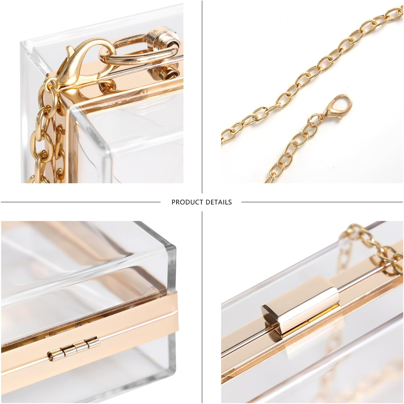 Clear Acrylic Crossbody Purse - Stadium