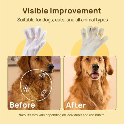 Cleaning Deodorizing Glove Wipes for Dog