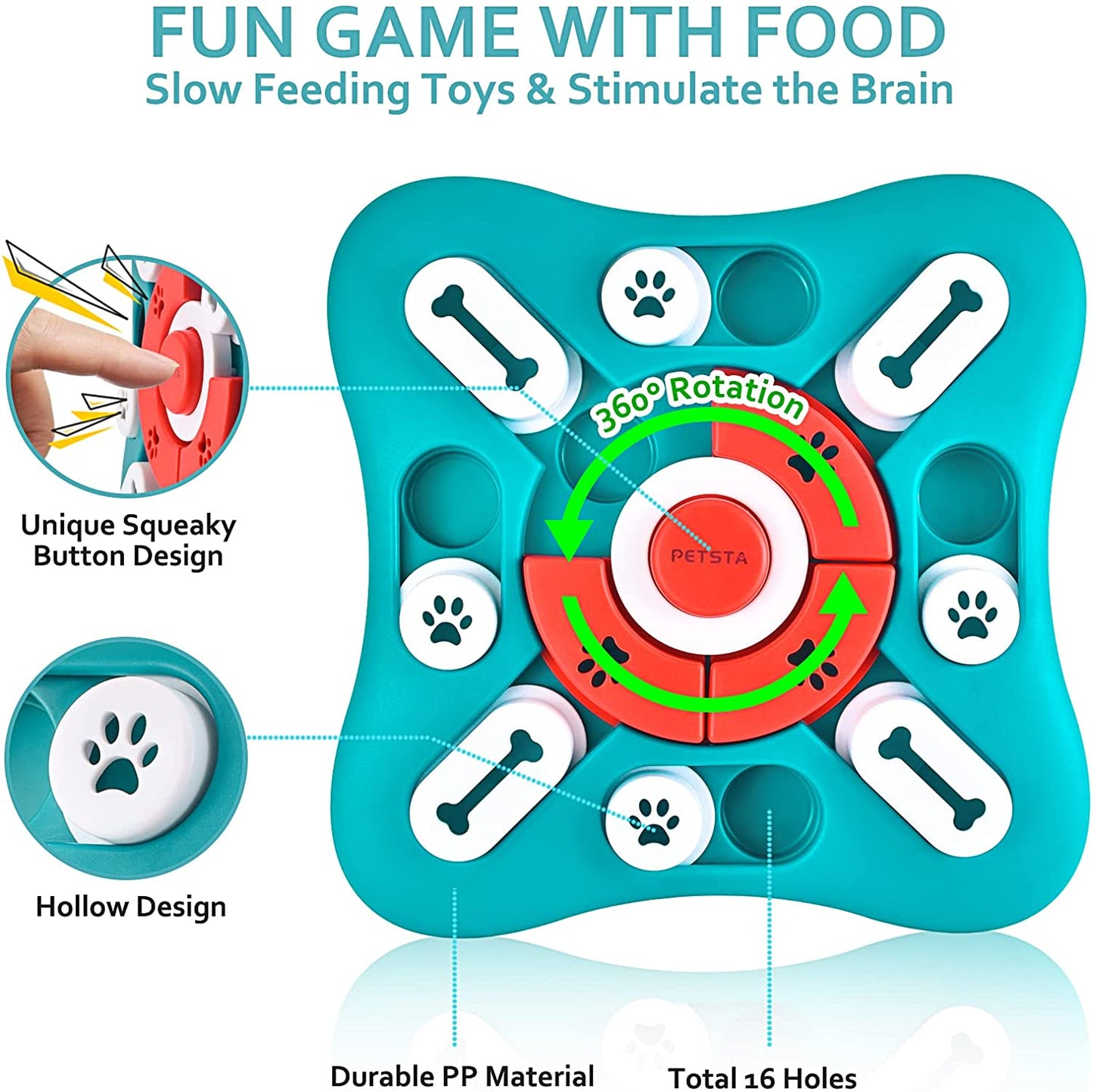 Dog Puzzle Toys,Treat Dispensing Dog