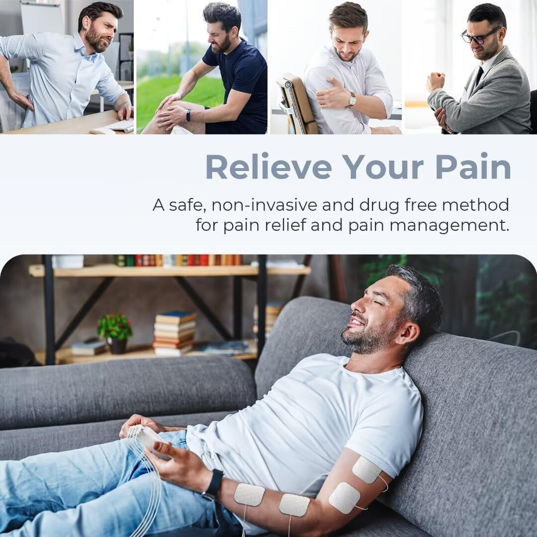 4 Outputs TENS Unit Muscle Stimulator 