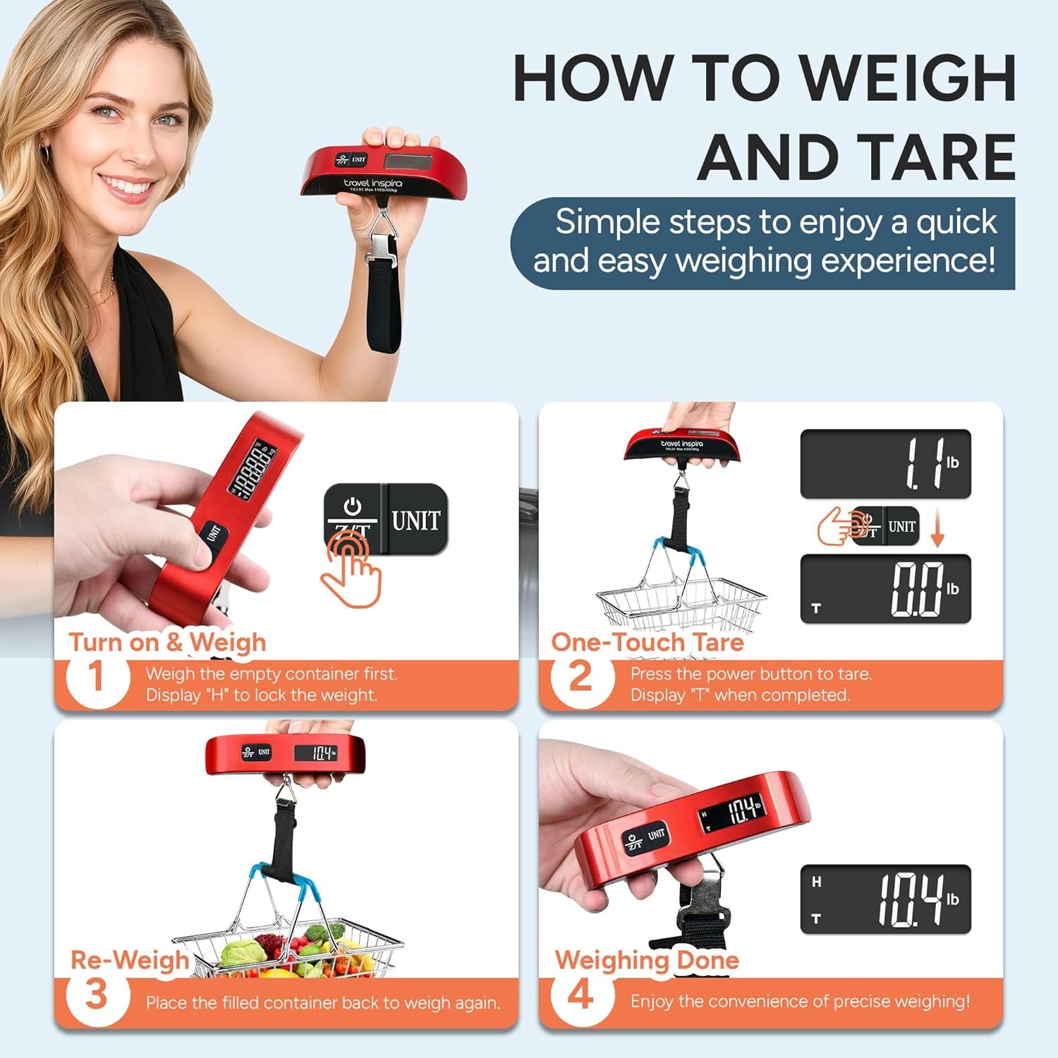 Luggage Scale, Portable Digital 