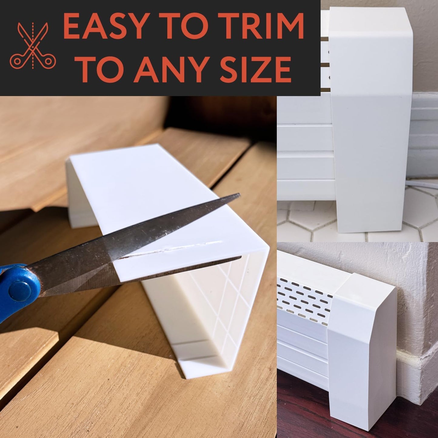 [2 Pack] End Caps for Baseboard Heater
