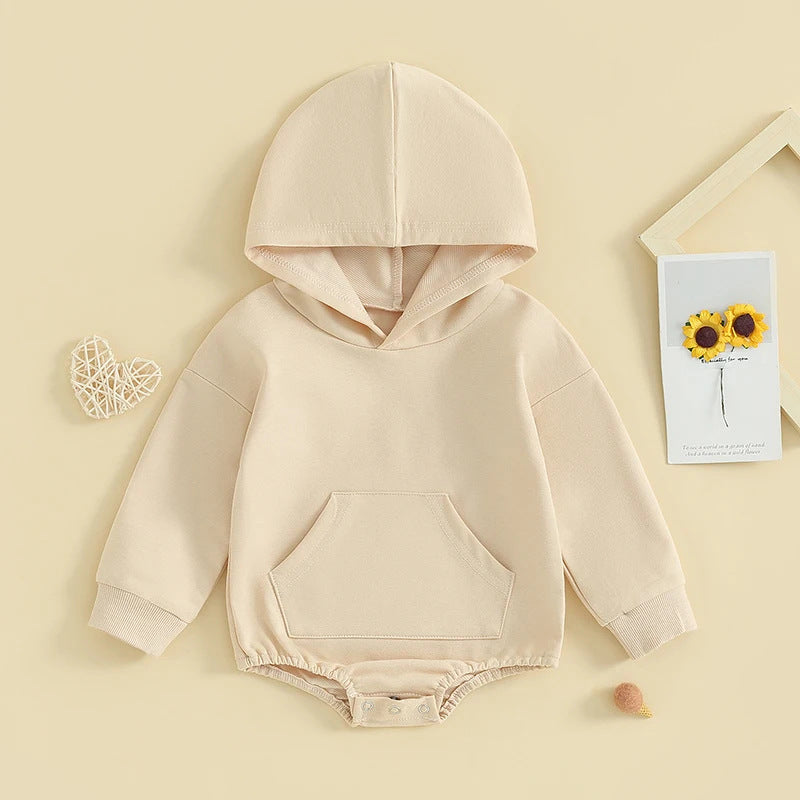 Baby Hooded Jumpsuit Soft Cotton Romper