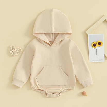 Baby Hooded Jumpsuit Soft Cotton Romper