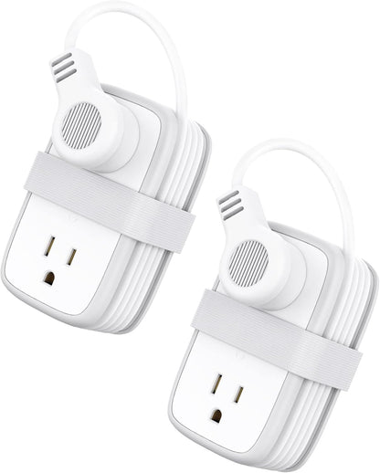 Travel Power Strip with USB 2 Pack