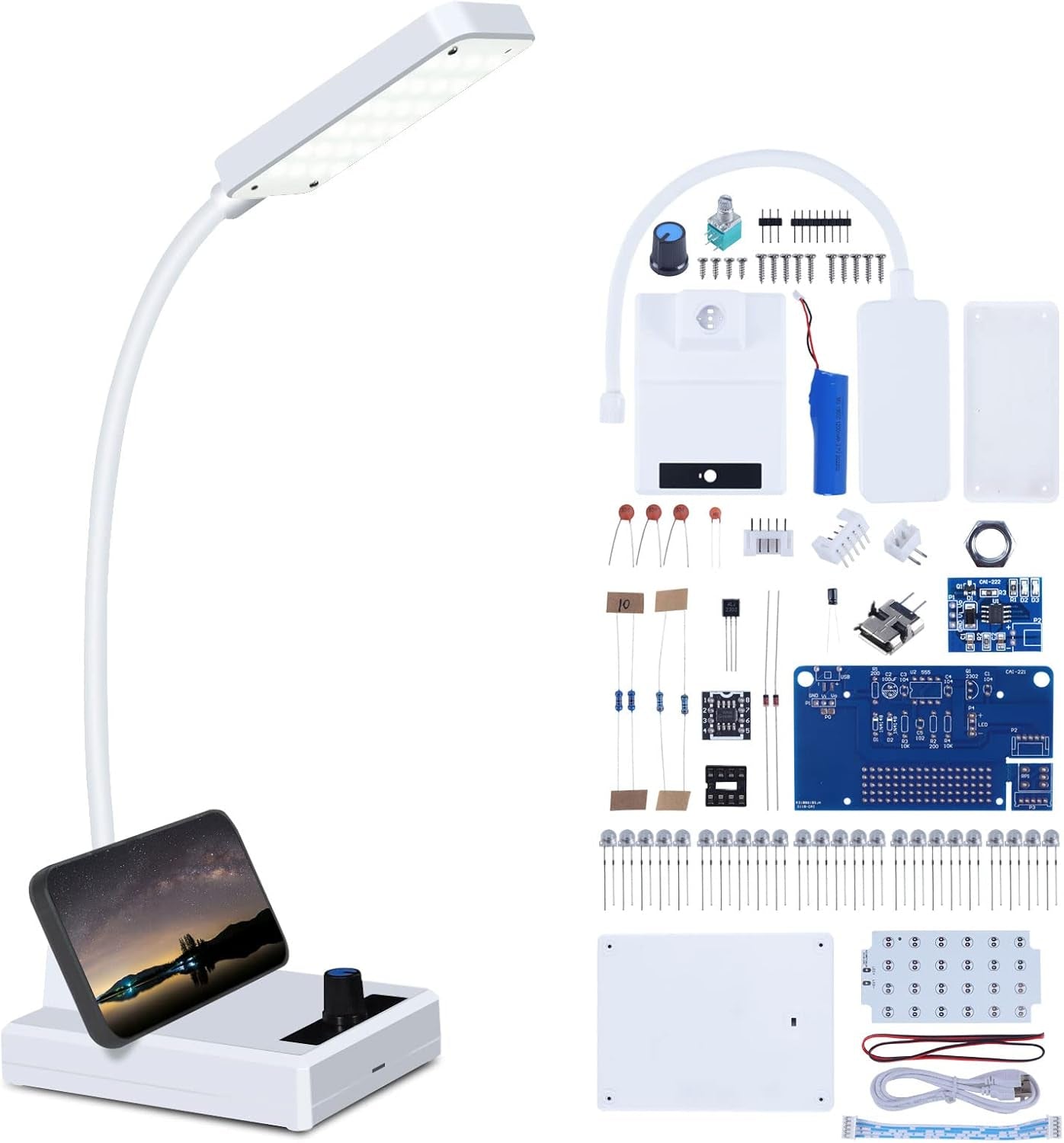 DIY Rechargeable LED Desk Lamp Kit