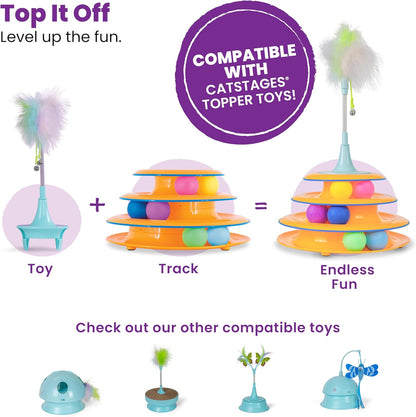 Tower of Tracks Cat Toy – 3-Level Track
