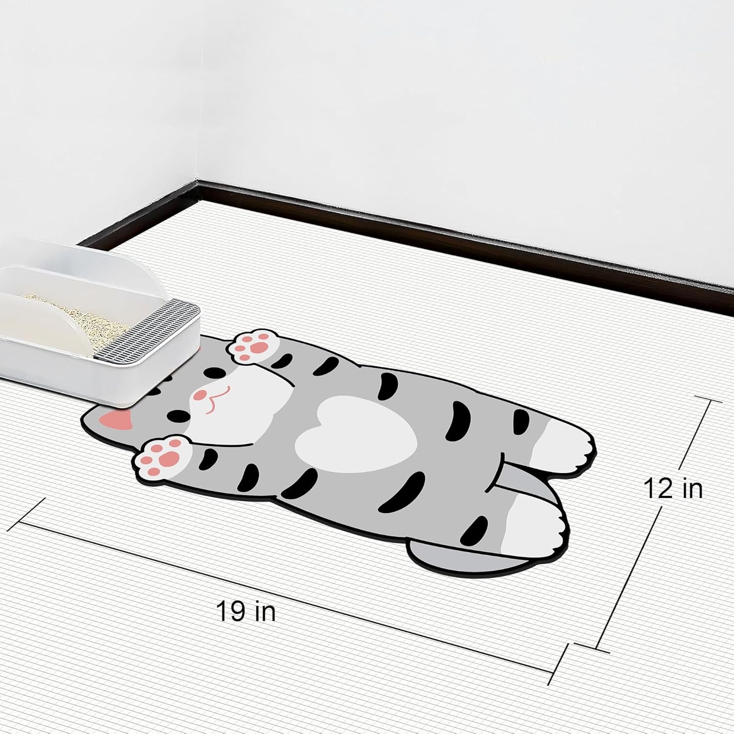 Cat Food Mat for Indoor Cats - No Stains