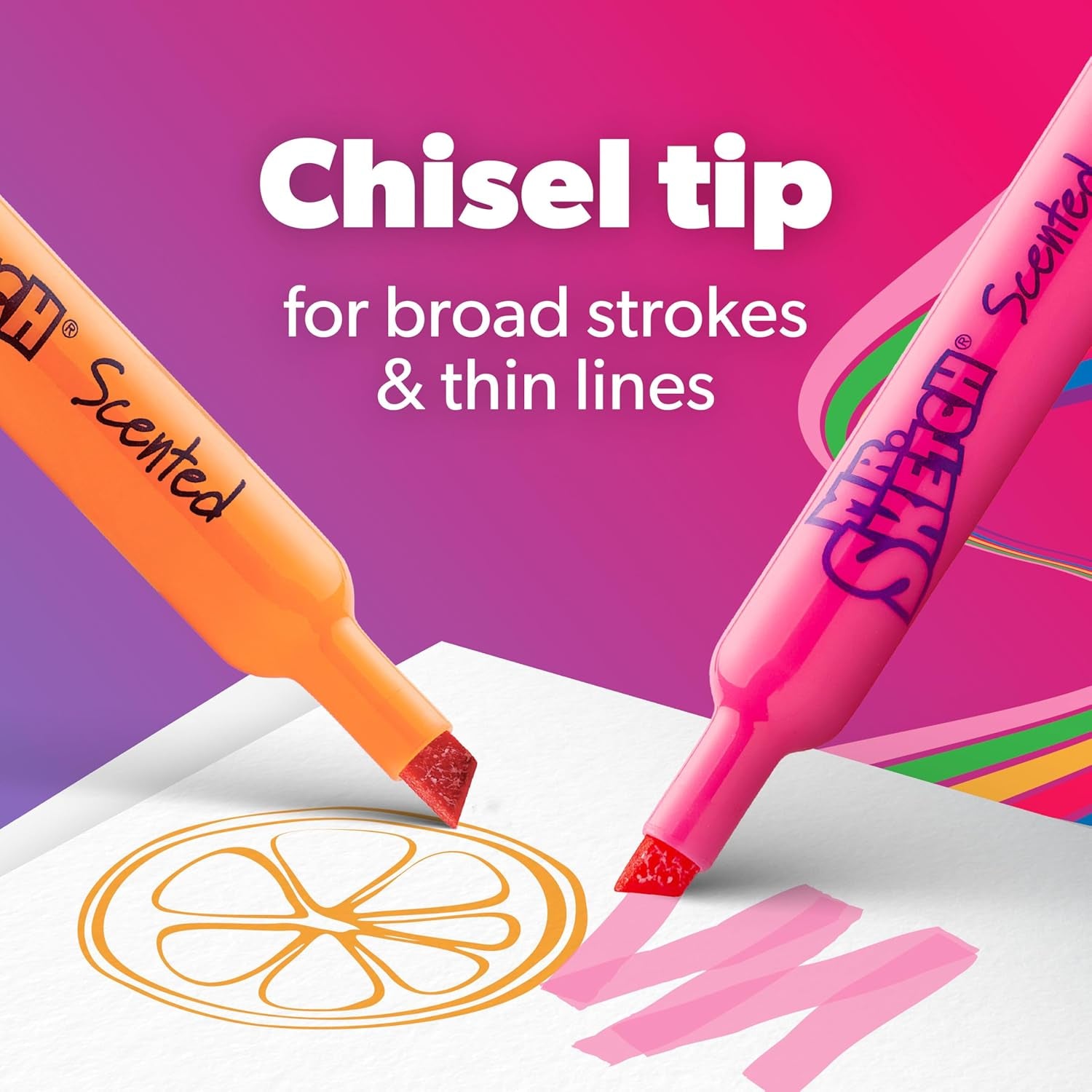 Scented Markers, Chisel Tip, Assorted