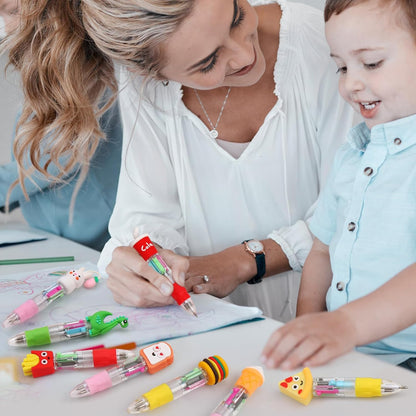 50Pcs Mini Multicolor Pens in One 4-In-1